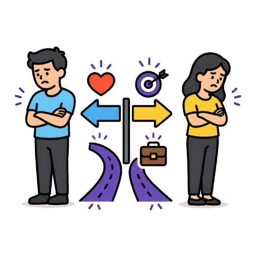 Divergências de valores e propósitos: